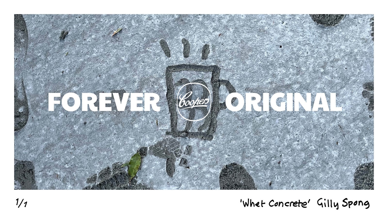 Wet Concrete Grafiti by Paul Bruty